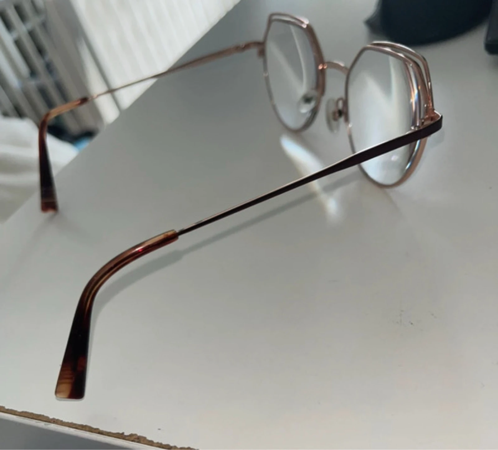 Montura de gafas MOREL Francia - Modelo Indigo 2 - Bicolor y dorado – photo 7